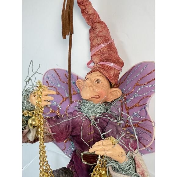 Fairy Elf Pixie Christmas Doll Figuine Bendable Shelf Sitter 13" Mark Roberts? - Picture 2 of 7